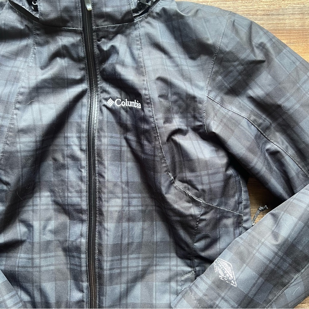 Columbia Women’s Whirlibird Print Interchange Winter Jacket Plaid Size Small - Picture 2 of 6